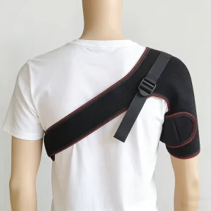 Customized Reusable Medical Breathable Fitness Protective Gear Adjustable Single Shoulder Protective Strap Brace