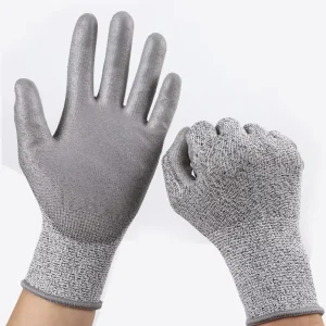 Cut Resistant Gloves PU Coated Sandy Nitrile PPE Safety Working Gloves Hand Protection
