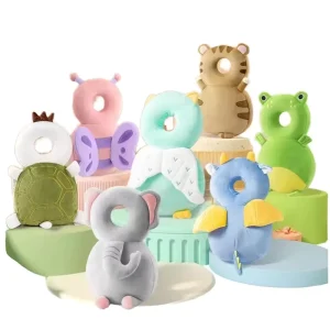 Cute Animal Anti fall Safety Pillow Learning Walking Baby Head Protector Pillow Baby Safety Backpack Pillow