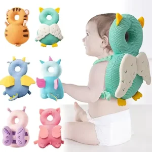Cute Animal Design Toddler Head Protector Soft Cotton Cushioned Baby Helmet Anti Fall Pillow Baby Proofing