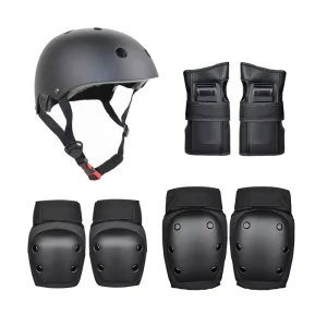 Cycling Balance Skateboard Protective Gear Helmet Set 7 Packs for Kids and Adults