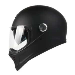 DOT 3C Certification Retro Full face Motorcycle Helmet Dual lens Classic Design Suitable for Street Riding and Daily Commuting