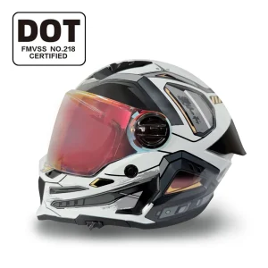 DOT Approved Full Face Motorcycle Helmet Dual Visor Lightweight Anti Scratch Visor Motorbike Helmet