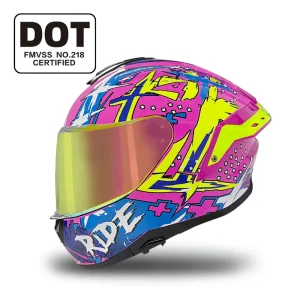 DOT Certified New XL ABS Dual Visor ZL 605 Full Face Motorcycle Helmet Quick Release Factory Custom Logo Available