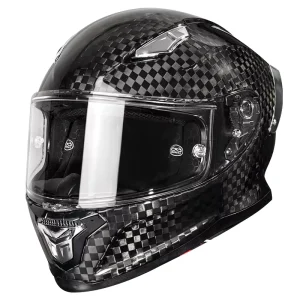 DOT Certified Professional Real Carbon Fiber Motocross Casco Moto Full Face Motorcycle Street Bike Helmet
