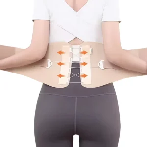 Adjustable High Stretch Slim Fit Sliding Buckle Quick Release Back Brace for Men Women Daily Waist Support Belt