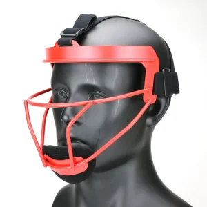 Defense Face Mask for Softball Fielder Head Guards Steel Face Shield with Chin Pad
