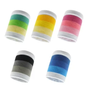 Dopamine Colored Thin Basketball Wrist Guard Sports Badminton Wrist Protector Sweat Absorbent Breathable Cotton for Running
