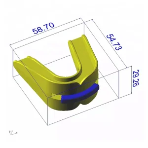 Double Braces Mouth Guard Latex Sports Mouthguard With Plastic Box for Football Basketball Boxing Rugby