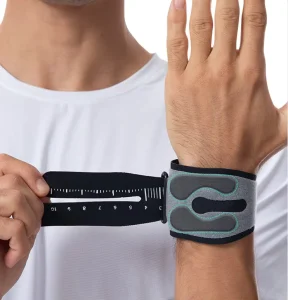 Double Pressure Wrist Guard Adjustable Sports Wrist Support Brace with Silicone Pad