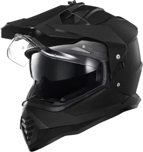 Dual Sport Adventure Motorcycle Helmet with Pinlock Compatible Sun Visor Snowmobile ATV Dirt Bike Off Road Casco