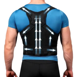 Dual Waist Straps Comfortable Posture Corrector Belt For Daily Use Work Sports Back Support