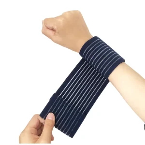 Durable Breathable Fitness Safety Wrist Elbow Support Bands Multi Color Striped Arm Protector Belts Wrist Arm Bandage