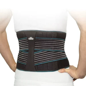 E Life E WA025 Adjustable Straps Back Pain Relief Waist Lower Back Support Brace Lumbar Waist Support Belt