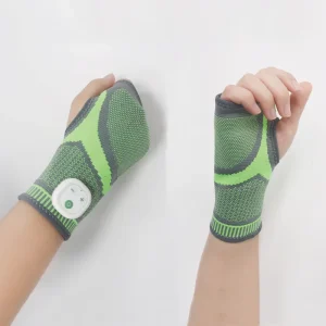 EMS Wrist Massage Guard for Pain Relief Knitting Wrap & Tens Muscle Stimulator for Hand Application