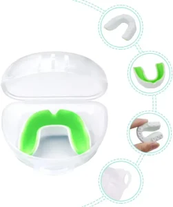 EVA Boxing Basketball Sports Two Layers Mouth Guard Tooth Gum Protection with Plastic Box for Adult and Children