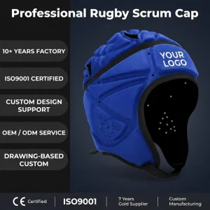 EVA Soft Shell Rugby Helmet Scrum Cap Shockproof Flag Football Headguard Breathable Protective Headgear For Adults Youth