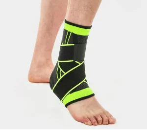 Eco friendly Flexible Spandex Gym Fitness Running Ankle Brace Support Strap Comprehensive Protection for Volleyball (Unisex)