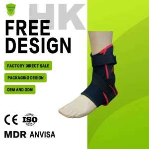 Elastic Ankle Support Brace Customizable Material for Unisex Ankle Protection Joint Stability Rehabilitation