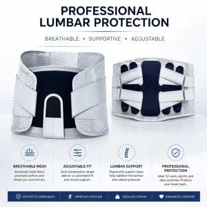 Elastic Back Neoprene Lumbar Support Belt With Professional Protection Adjustable For Lower Back Pain Relief