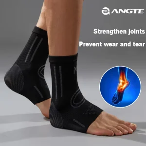 Elastic Compression Breathable Sports Knitted Ankle Support Brace Sleeves Effective For Foot & Ankle Swelling Brace