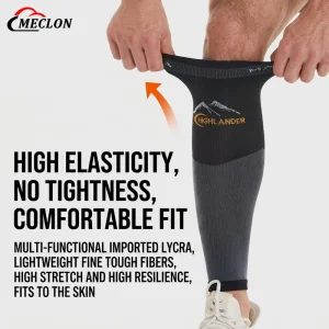 Elastic Compression Calf Support Socks High Tube Leg Sleeve for Cycling Running Workout Reduce Leg Fatigue Sports Gear