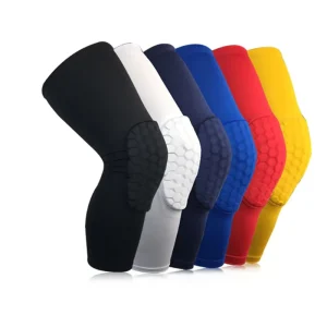 Elastic Honeycomb Custom Legs Compression Knee Brace Volleyball Knee Protector Sleeve Sports Basketball Knee Pads