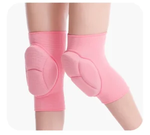 Elastic Nylon Knee Pads Thickened Sponge Knee Brace Support for Sports Workout Dancing Training with Protection Function