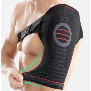 Elastic Shoulder Protector Brace Joint Pain Injury Custom Adjustable Weightlifting Shoulder Support