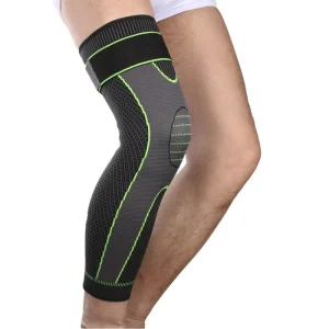 Elasticity Long Knee Protector Brace Leg Sleeve Neoprene Compression Support Non-Slip Sports Kneepads