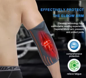 Elbow Arm Protector with Pressure Disperse Elbow Support Fatigue Relief Elbow Brace for Protect Joints Comprehensive Protection