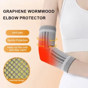 Elbow Compression Sleeve Anti-Collision Graphene Elbow Pads Arm Protective Sleeve Support Brace for Safety
