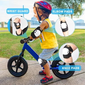 Elbow and Knee Children Sports Wrist Elbow Kneepad Protective Gear for Skating Skateboarding Balance Car Roller