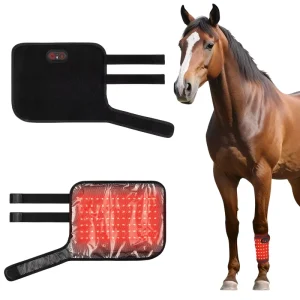 Equine Cordless 660nm LED Therapy Pad Rechargeable Horse Leg Wrap 3000mAh Wireless LED Boot For Dogs Tendon Pain Relief