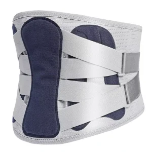 Ergonomic Back Support Belt with Integrated Padded Cushion and Compression Straps Professional Lumbar Support for Gym