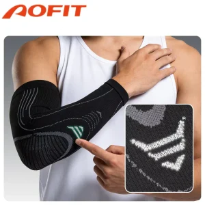 Ergonomic Fit Sweat Resistant Arm Cover Night Safety Elbow Support Protection Basketball Riding Sports Arm Sleeve