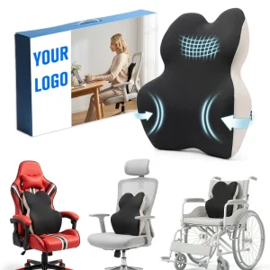 Ergonomic Lumbar Support Memory Foam Back Lumbar Support Cushion For Car Office Chair