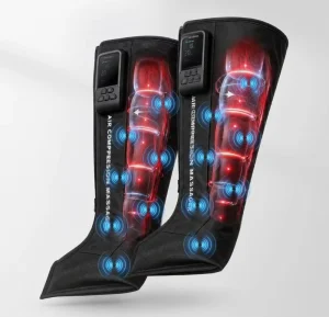 Eveekon Wireless Compression Boots with Vibration Infrared Light Therapy Muscle Recovery Pneumatic Leg Compression Sleeve