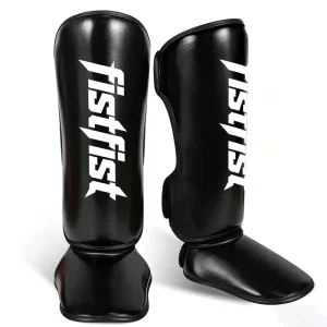 F2401 Custom Logo Leg Guards OEM ODM Factory Muay Thai Kickboxing MMA Training Protective Shin Guards