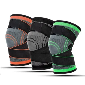 FIRANT Professional Sports Knee Sleeve Support Breathable Adjustable Elastic Bandage Knee Braces Nylon+Latex Wire Warm Fitness