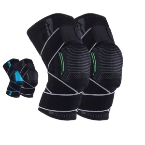 Fabric Breathable 3D Sports Knit Knee Brace Support Leg Protector for Knee Pain Relief Side Stabilizer with Side Stabilizers