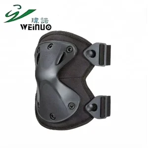 Factory Black Safety Tactical Knee Pads Professional Protection Lightweight 100% Polyester Outdoor Adjustable