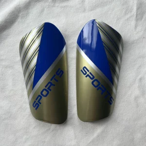Factory Custom Logo Sublimation Shin Guards Soccer PP EVA Football Shin Pads Adult Sports Protection Sapphire Blue