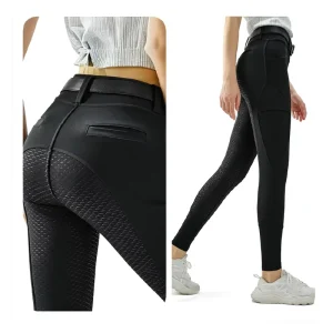 Factory Custom Women Equestrian Breeches Full Seat Silicone Anti-Slip Durable Horse Riding Pants Horse Equipment