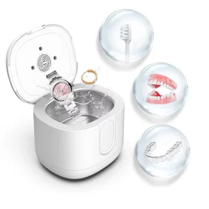 Factory Dental Ultrasonic Retainer Cleaner Mouth Guard Aligner Braces Toothbrush Heads Jewelry Cleaner