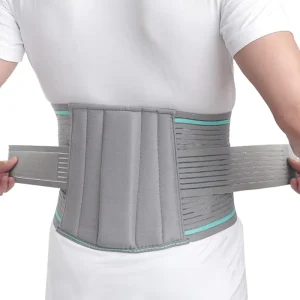 Factory Direct Adjustable Compression Waist Protector Elastic Lumbar Support Belt with 4 Reinforced Splints