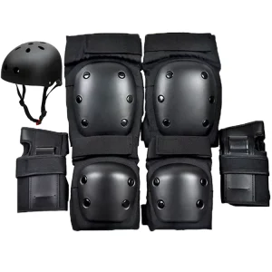 Factory Direct Kids’ Cycling Safety Helmet Six-Piece Adjustable Adult Protective Gear Set With High Quality