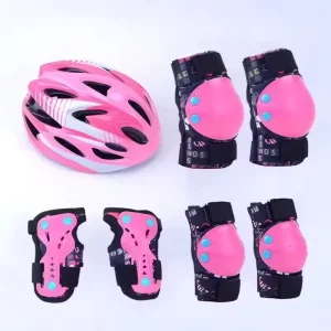 Factory Direct Professional Children’s 7-Piece Protective Gear And Helmet Set Thickened Protectors Hand Pads Elbow Pads Knee Pad