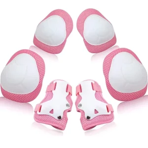 Factory Direct Supply 6pcs Outdoor Sports Safety Equipment Kids Protective Gear Set Adjustable Knee Elbow Pads and Wrist Guards