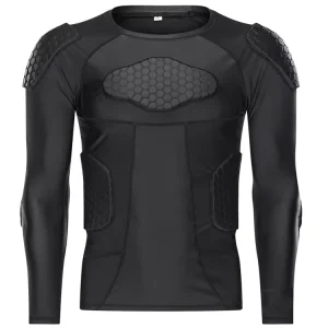 Factory Direct Supply Football Sports Training Protective Honeycomb Long Sleeve Quick Dry Anti Collision Shirt With Good Service